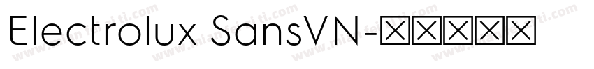 Electrolux SansVN字体转换